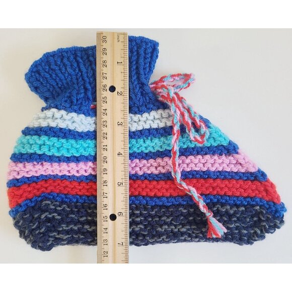 Knitted Multicolor Women's Booties Hand Made Multi Color Reading Socks - Picture 10 of 10